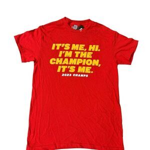 Kansas City Chiefs Super Bowl Champions Shirt Mens Breaking T Red size S  NWT
